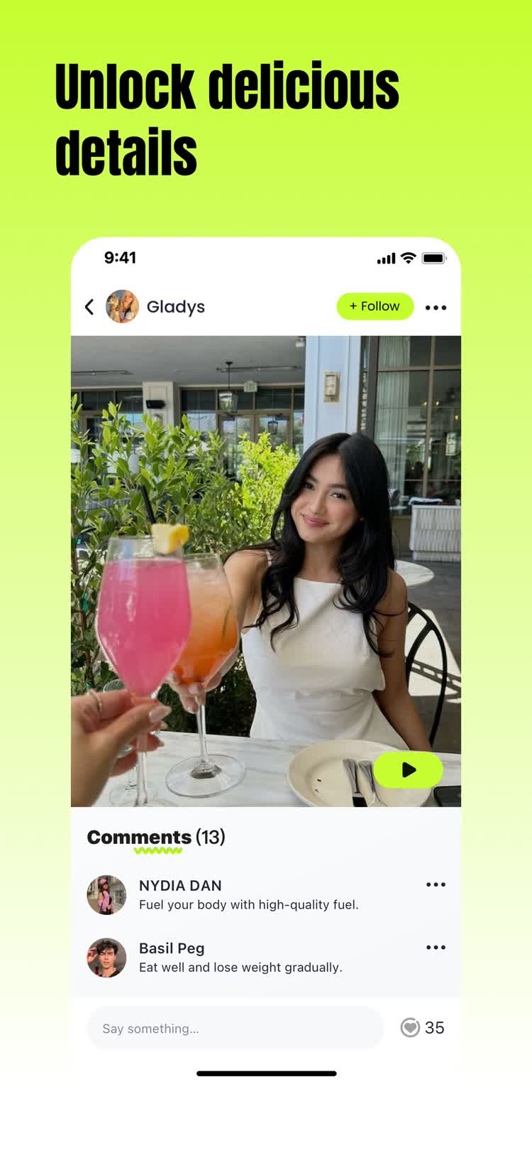 Connect with food lovers